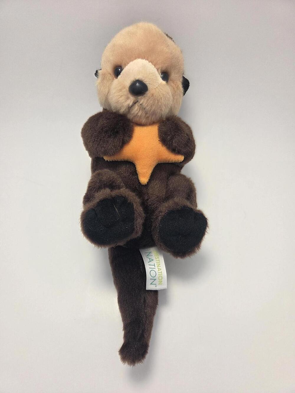 Destination Nation Plush Sea Otter w Starfish Stuffed Animal Aurora Zoo (8 inch)